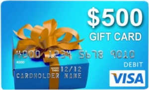 $500 Visa Gift Card